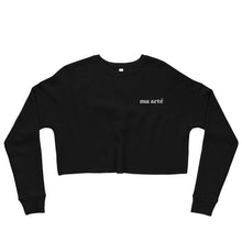 Load image into Gallery viewer, Ma Arté Embroidered Crop Sweatshirt (4 colours)